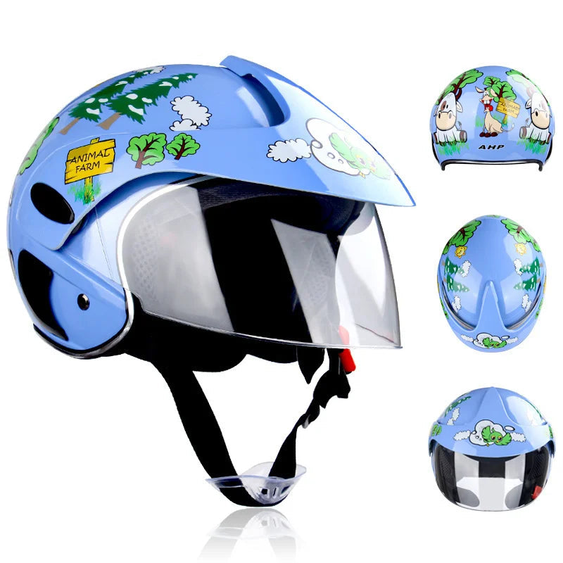 Children’s Cartoon Motorcycle Helmet