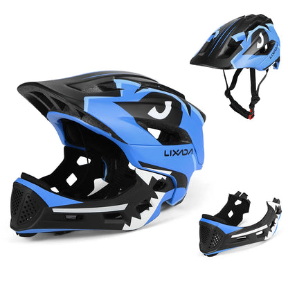 Kids Full Face Detachable Bike Helmet