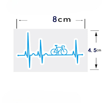 Heartbeat Bike Sticker