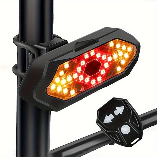 Bike Tail Light with Turn Signals and Horn