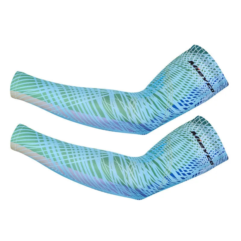 UV Protection Cycling Arm Sleeves – Breathable Ice Silk, Unisex