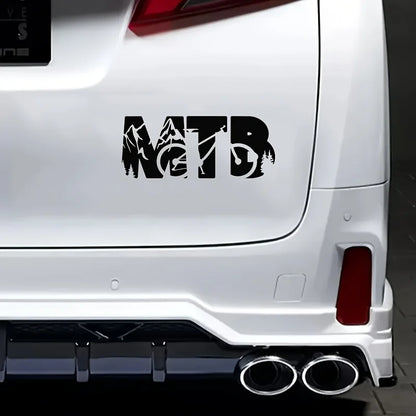 Mountain Biking Mountain Vinyl Decal