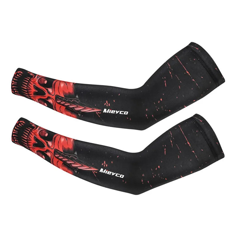 UV Sun Protection Cycling Arm Sleeves – Icy Silk | 16 Designs | S–3XL