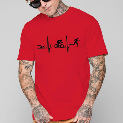 Chemise en coton Triathlon Heartbeat 