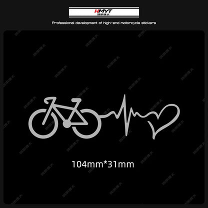Adesivi per biciclette con battito cardiaco 