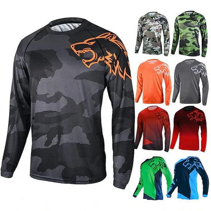 Men’s Downhill Long Sleeved Bicycle Jersey