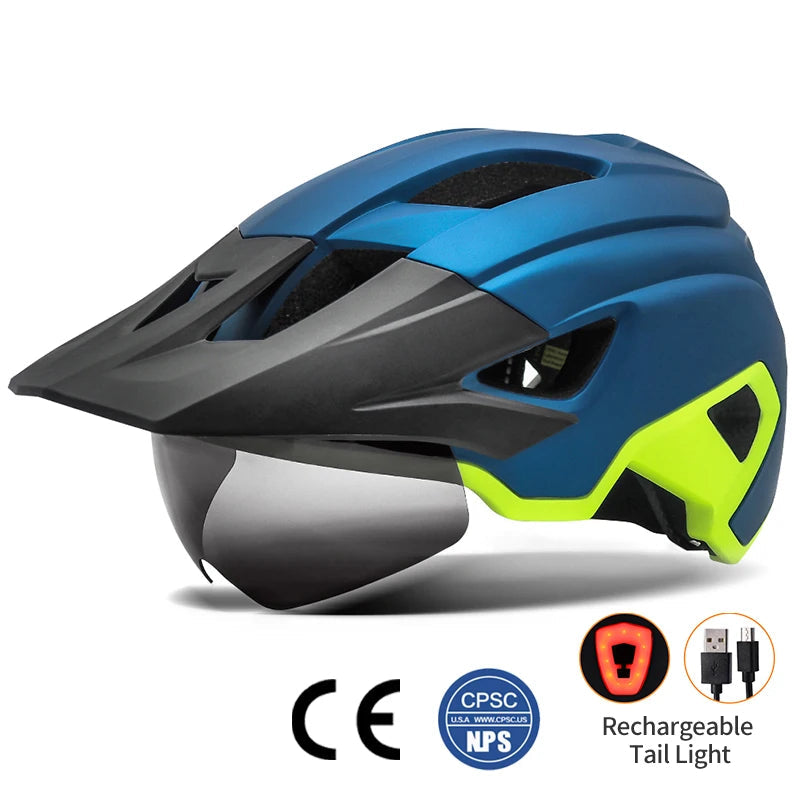 Adult Helmet with Sun Goggle Visor 