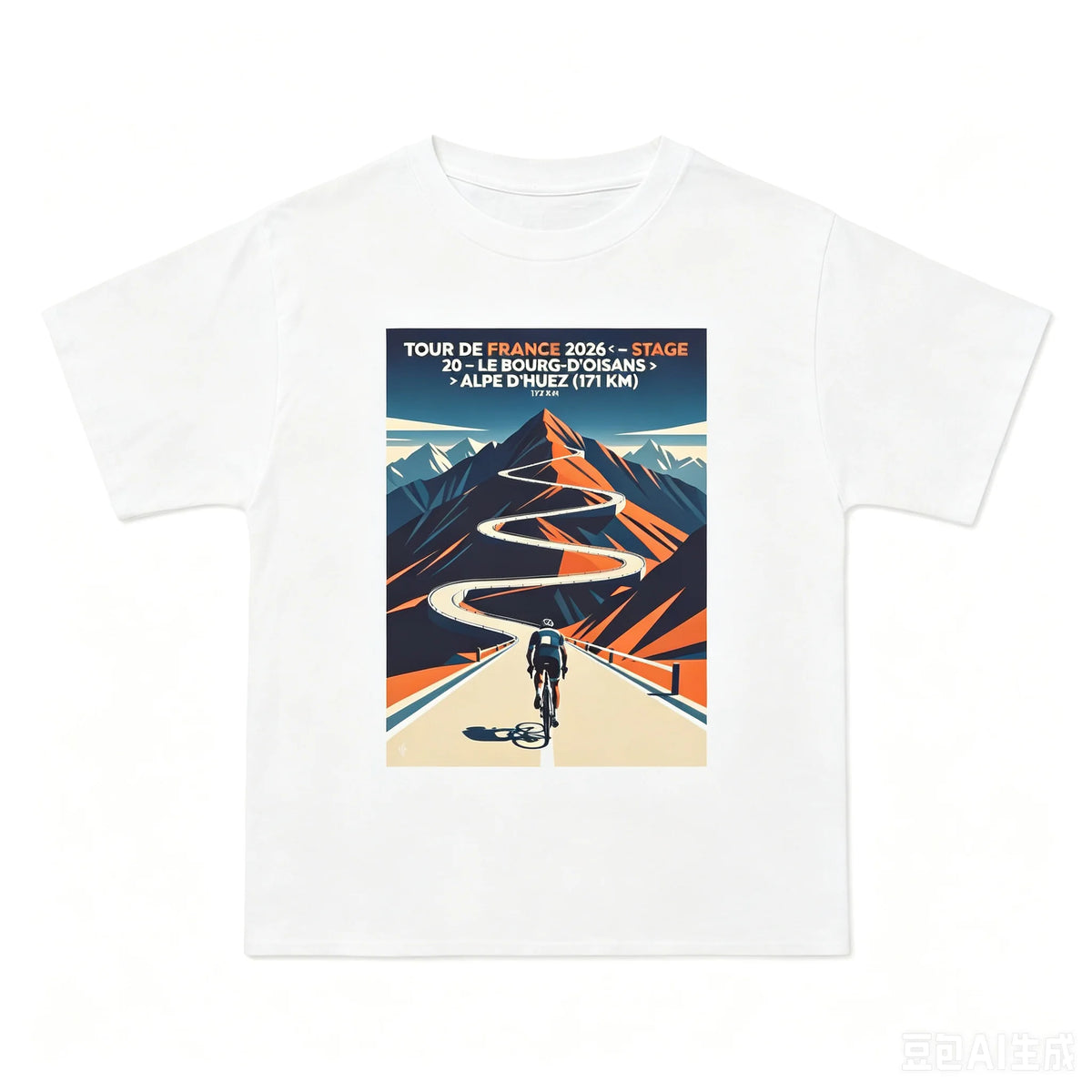 Alpe d'Huez Cycling Graphic Tee – Stage 20 Tribute