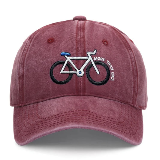 Bicycle Embroidered Baseball Cap – Unisex Adjustable Dad Hat for Cyclists