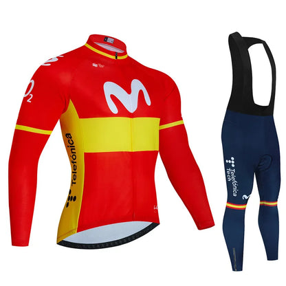Spain Autumn Cycling Jersey Set 