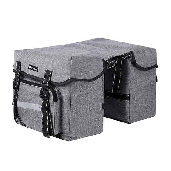 25L Double Pannier Bike Rear Bag – Cycling Trunk Carrier for MTB & Road