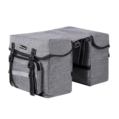 25L Double Pannier Bike Rear Bag – Cycling Trunk Carrier for MTB & Road