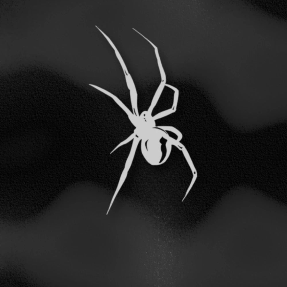 Autocollante réflexive agressive "Black Widow"