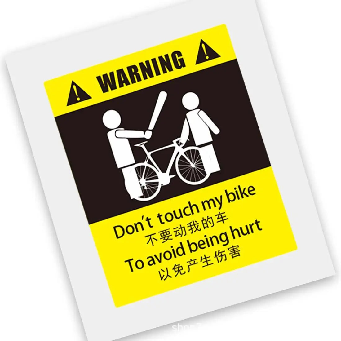 Bicycle Warning Stickers