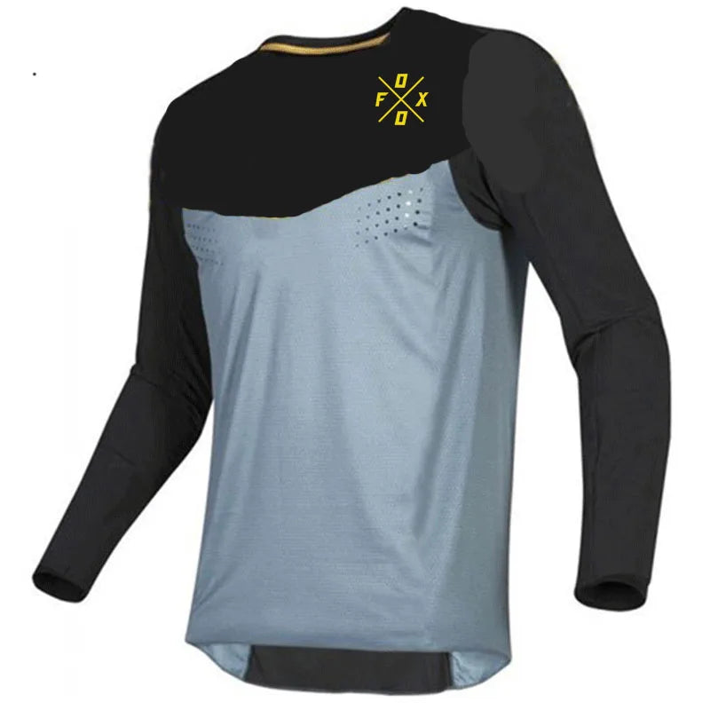 Men's MTB Downhill Jersey – Long Sleeve Mountain Bike Shirt