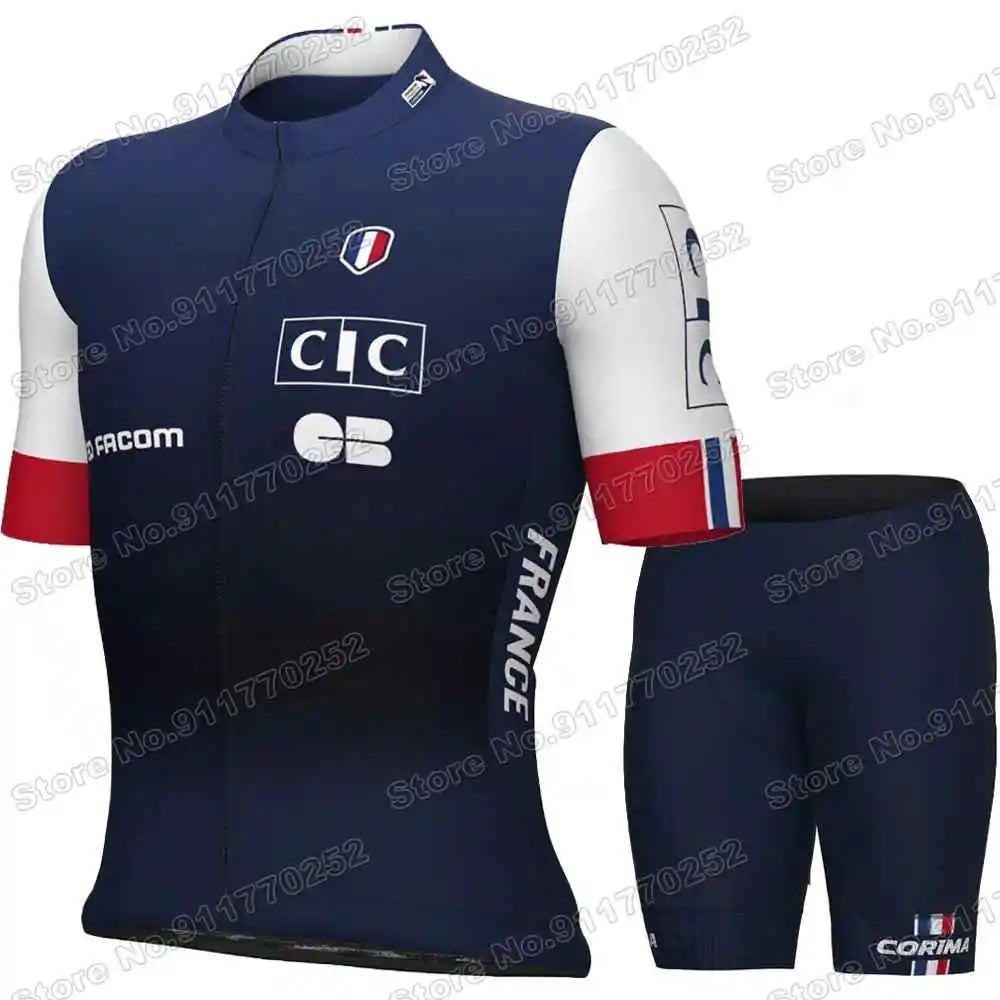 France Cycling Jersey Set 