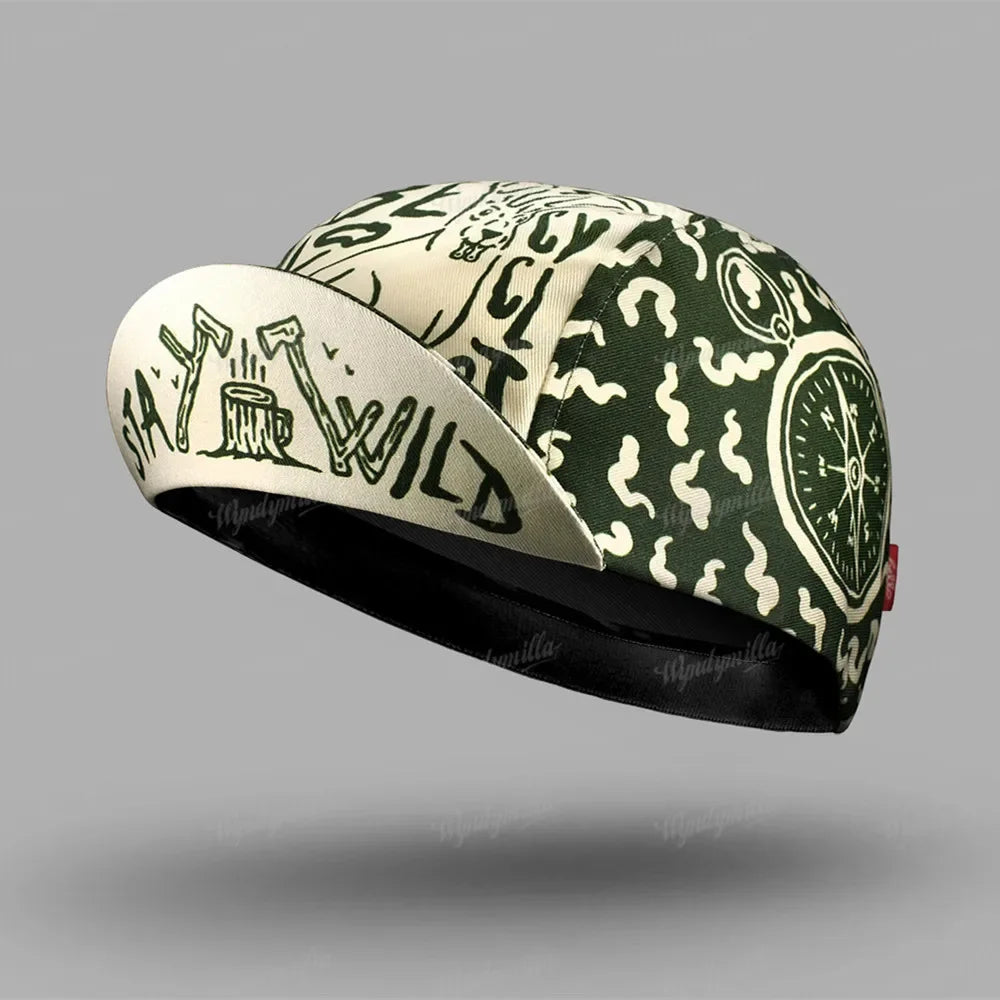 Ciclista con maschera a pieno facciale punk 