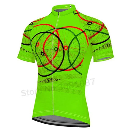 Men’s Short Sleeve Cycling Jersey – Quick Dry MTB & Road Bike Shirt