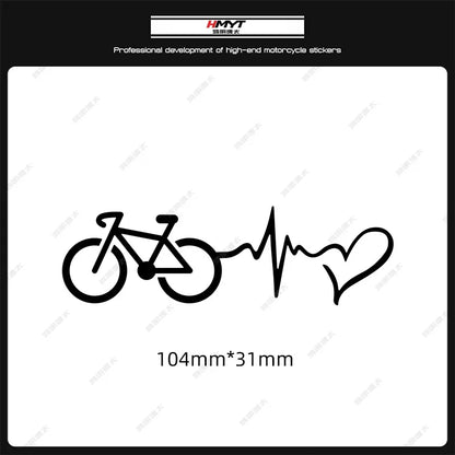 Adesivi per biciclette con battito cardiaco 