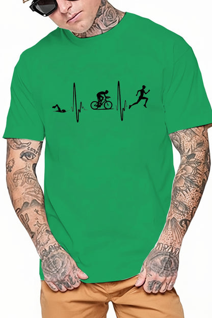 Chemise en coton Triathlon Heartbeat 
