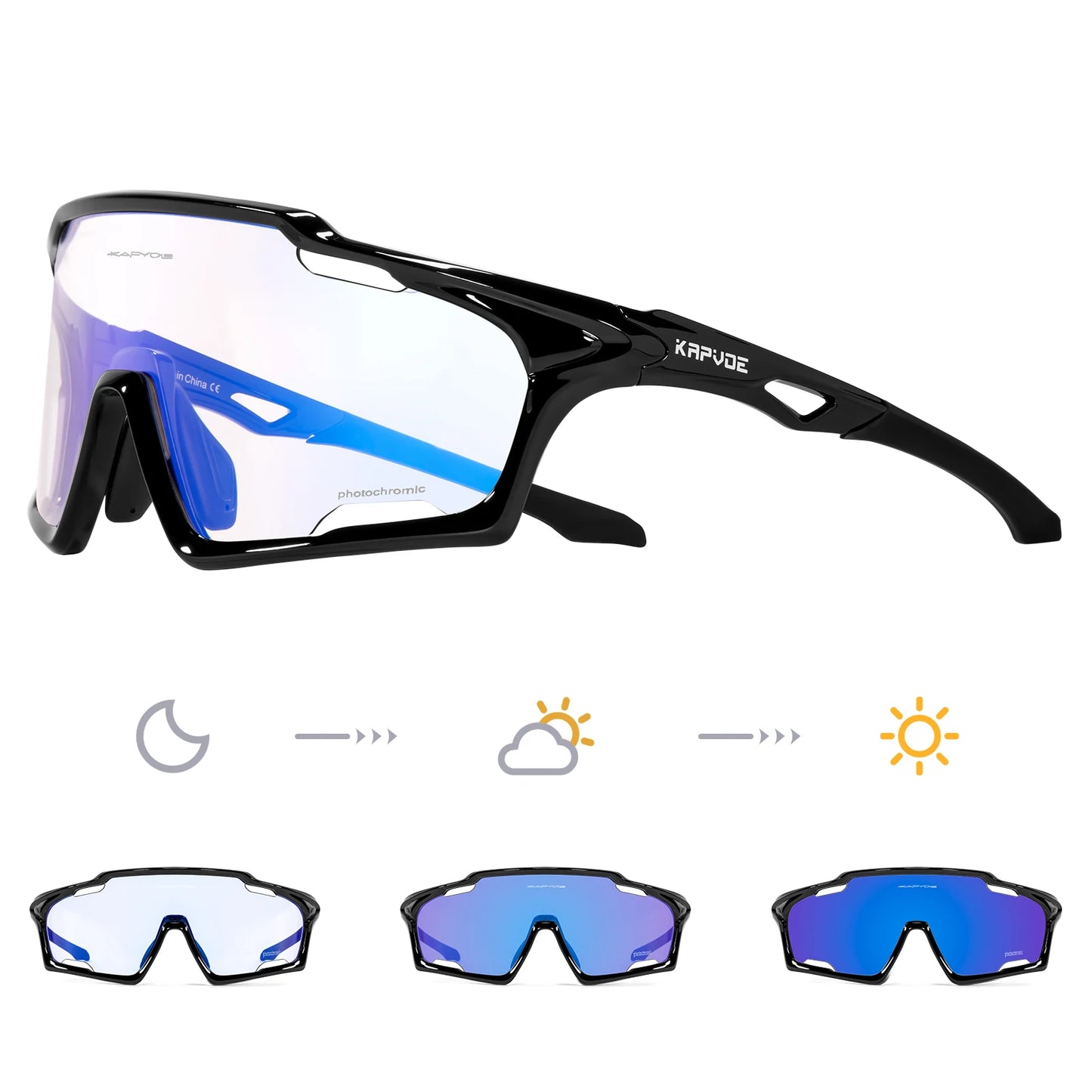 Light-Adaptive Cycling Glasses