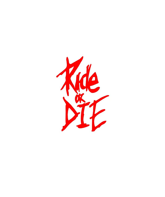 Ride or Die Reflektierender Aufkleber Radfahren 