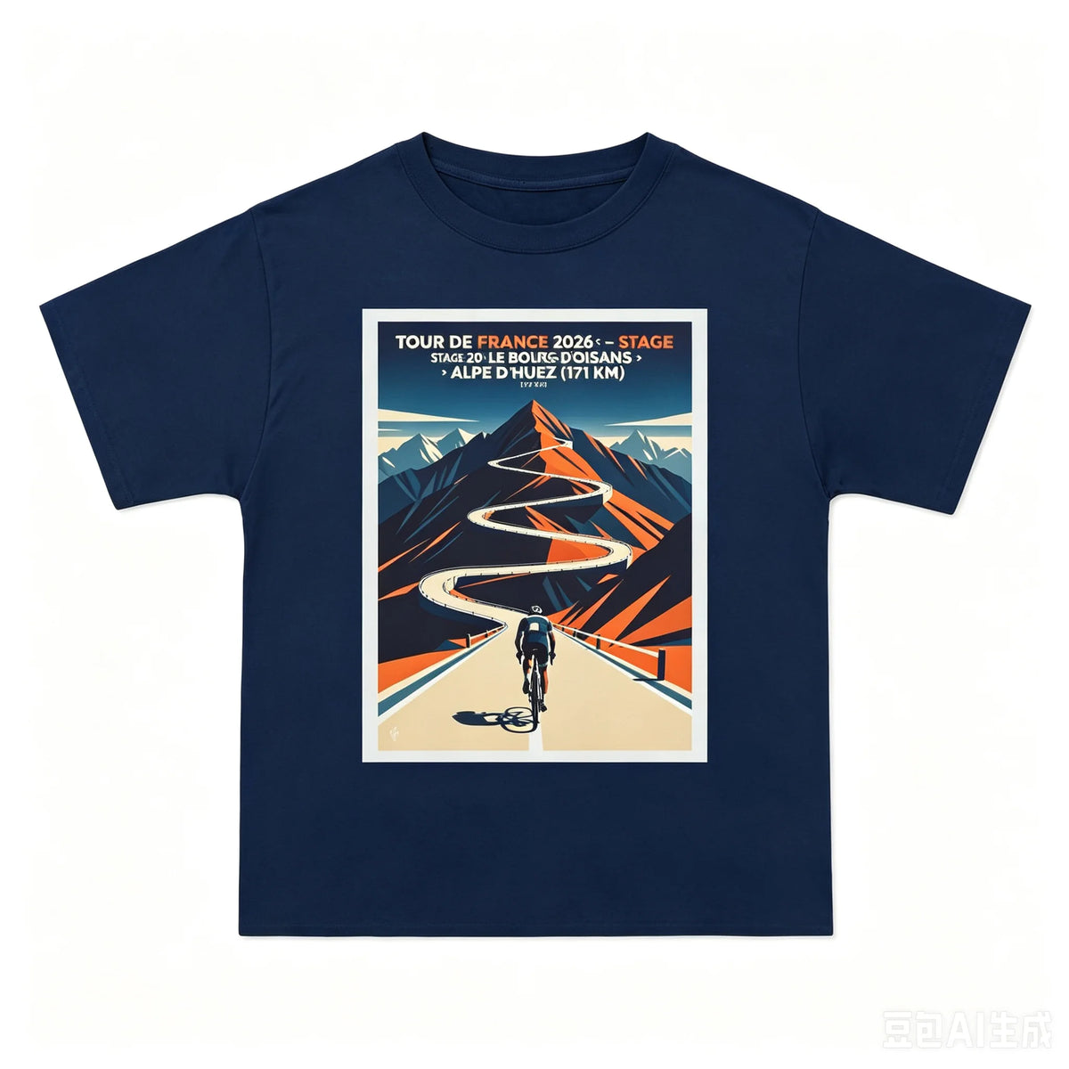 Alpe d'Huez Cycling Graphic Tee – Stage 20 Tribute