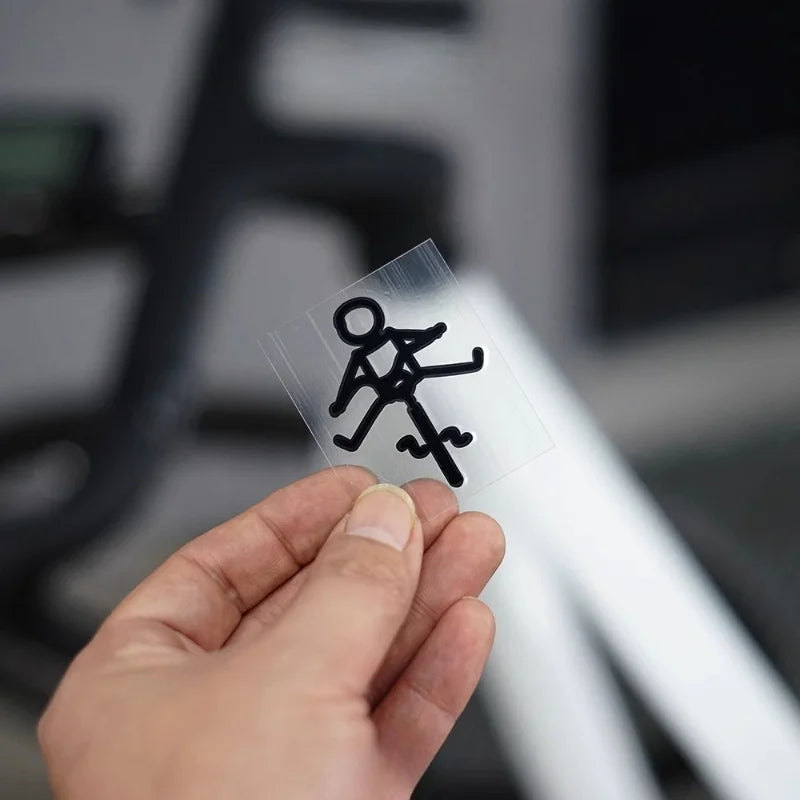 Decalcomania del ciclista minimalista