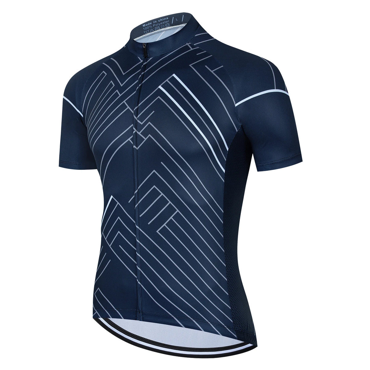 Men’s Short-Sleeve Cycling Jersey – 3D Ergonomic Cut, Cool Max Fabric & Extended Hem