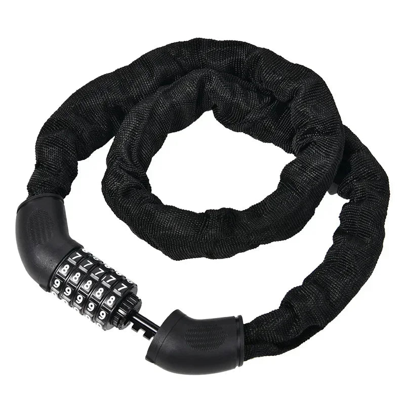Portable Combination Chain Lock – Anti-Theft for Bikes, MTB, E-Bikes & Motorcycles