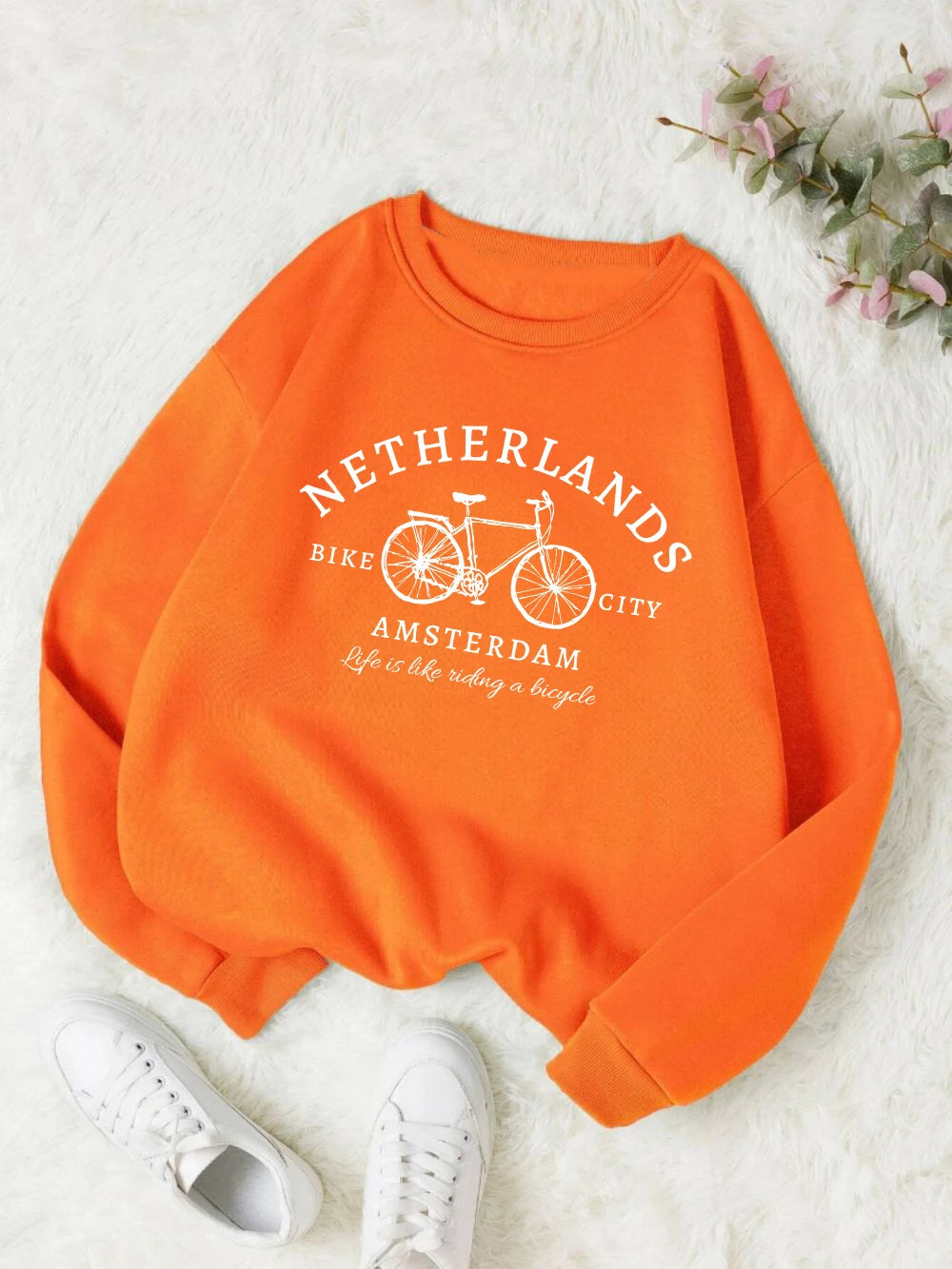 Netherlands Bike City Crewneck Sweatshirt