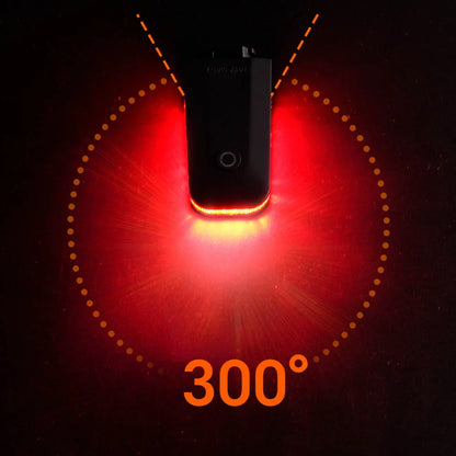 Smart Bike Tail Light – USB-C Rechargeable, Brake Sensor & Auto On/Off