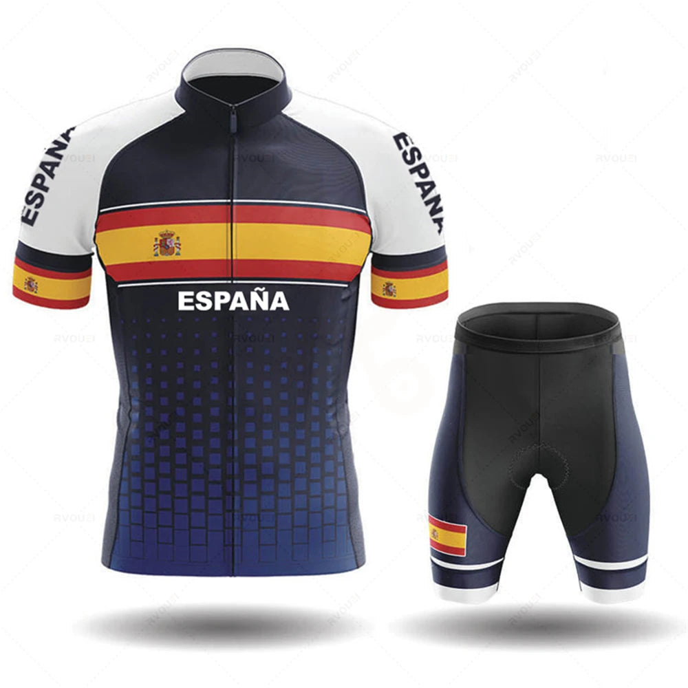 Conjunto de ciclismo Espanha 