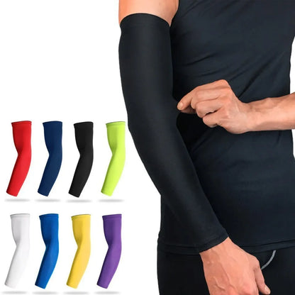 Sports Arm Compression Sleeve – UV Protection | Ice Silk | 8 Colours | M–XXL