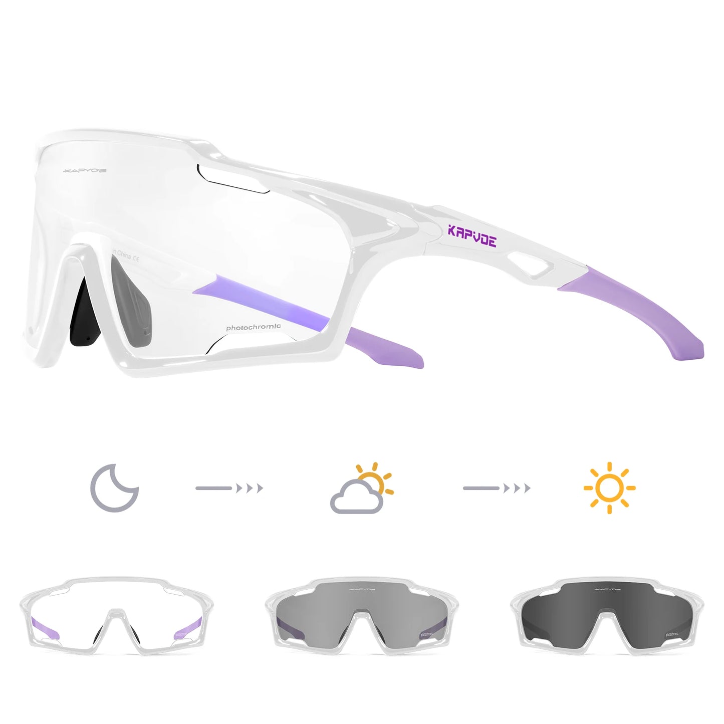 Light-Adaptive Cycling Glasses