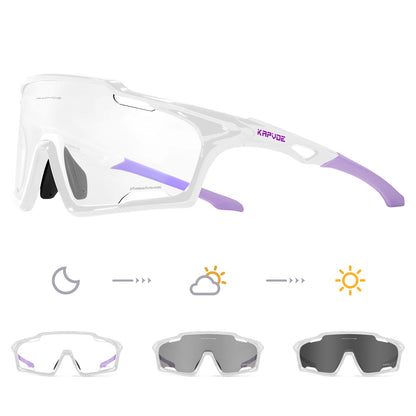 Light-Adaptive Cycling Glasses