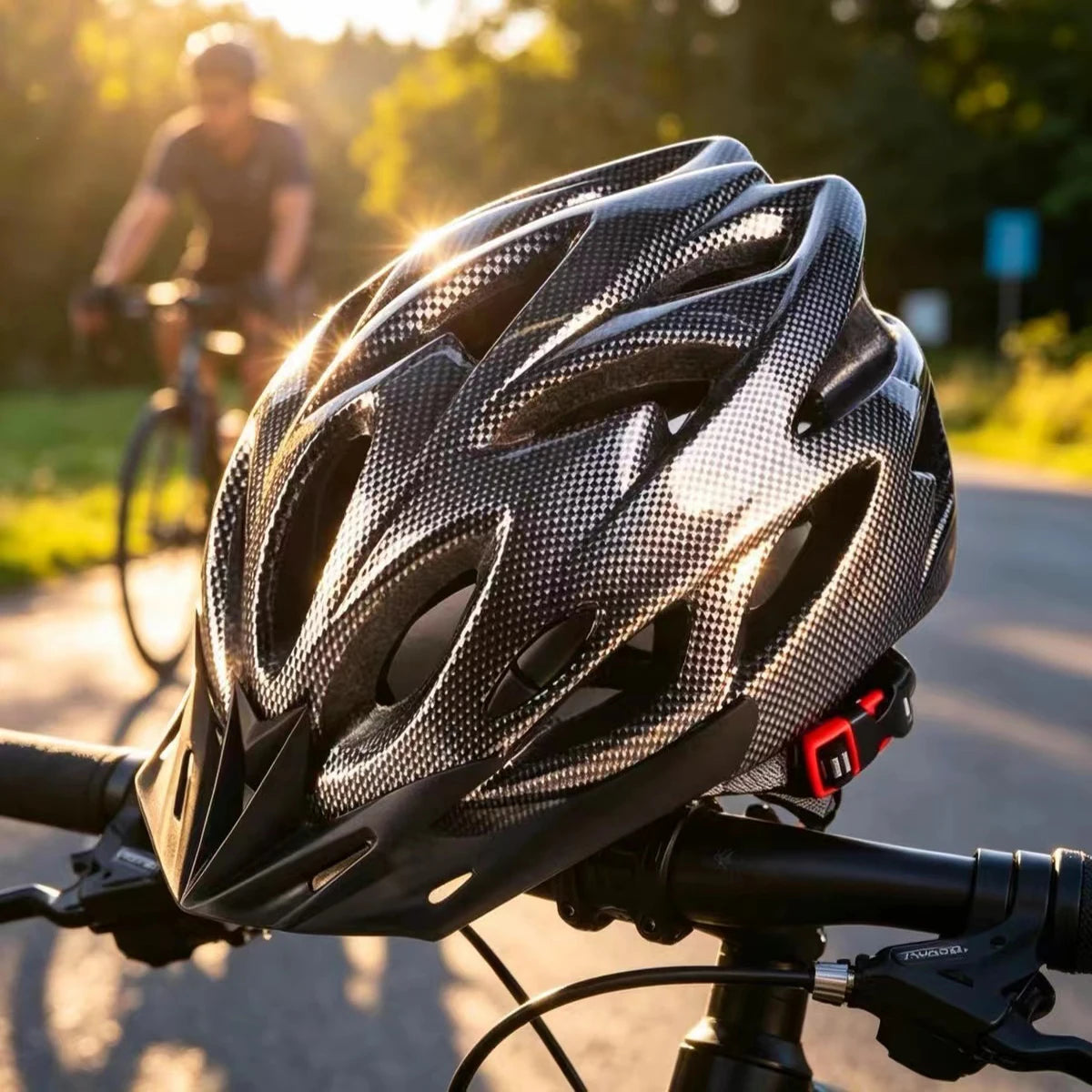 Full-Face Cycling Helmet – Lightweight MTB Bike Helmet with Visor, 5 Colors