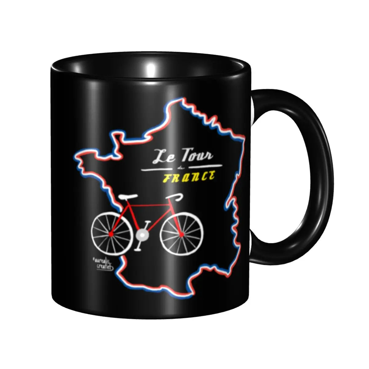 Cycling Ceramic Coffee Mug – 330ml Tea & Coffee Cup