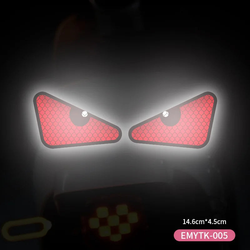 Demon Eyes Reflective Sticker for Bicycle 