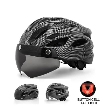 Cycling Helmet with Magnetic Goggles 