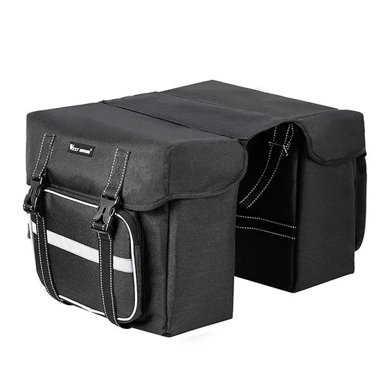 25L Double Pannier Bike Rear Bag – Cycling Trunk Carrier for MTB & Road