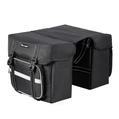 25L Double Pannier Bike Rear Bag – Cycling Trunk Carrier for MTB & Road