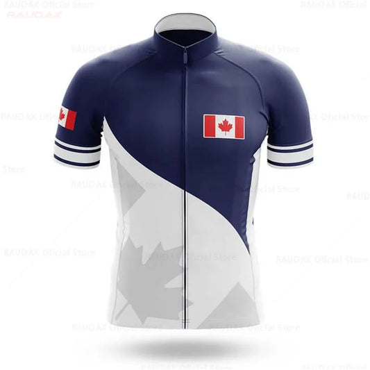 Maillot de cyclisme d'été Canada respirant 