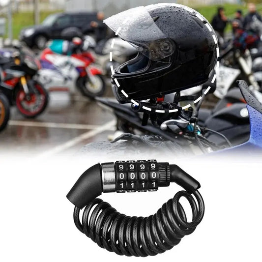 Motorcycle Helmet Lock Cable