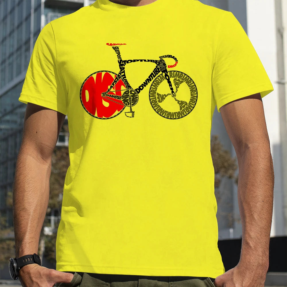 Magliette per bicicletta con parole anatomiche per bici