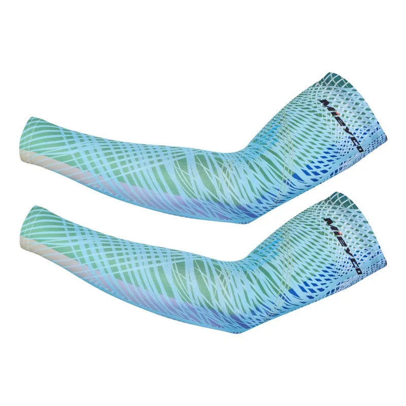 UV Sun Protection Cycling Arm Sleeves – Icy Silk | 16 Designs | S–3XL