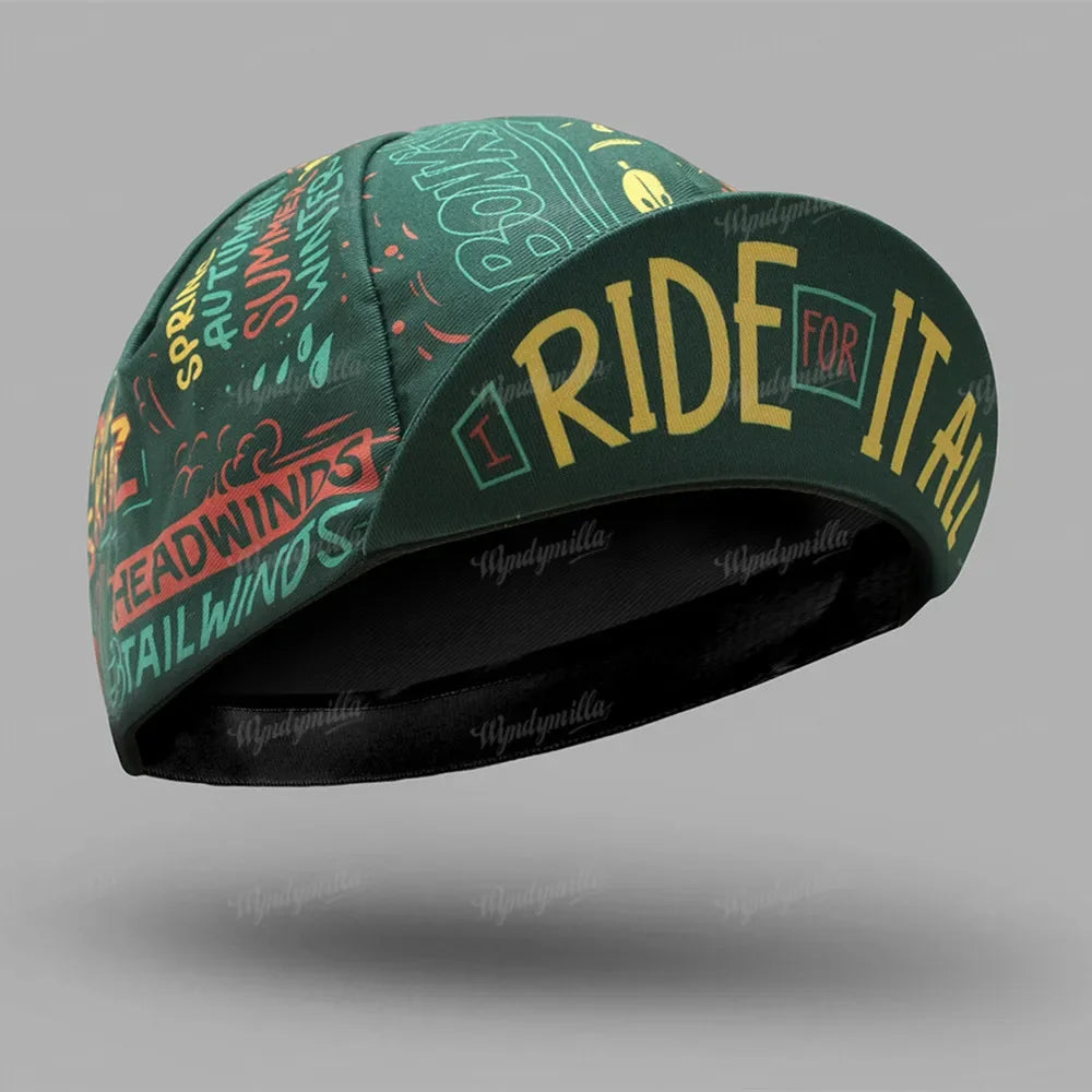 Ciclista con maschera a pieno facciale punk 