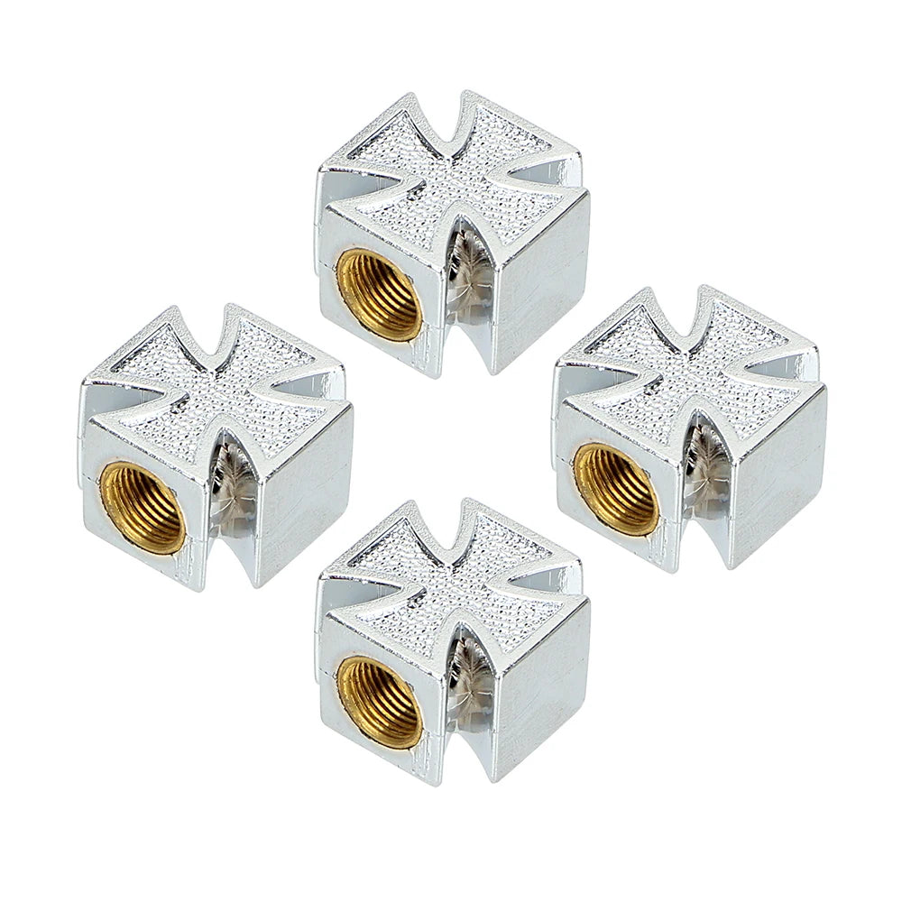 Cross Tire Valve Caps