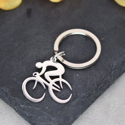 Bicycle Chrome Keychain 