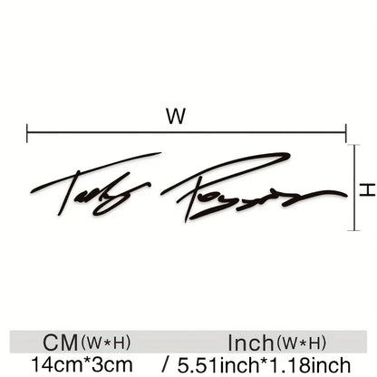 Signature Style Reflective Decal